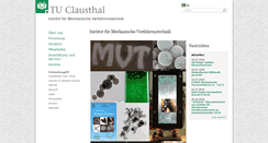 Desktop Screenshot of mvt.tu-clausthal.de
