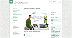 Desktop Screenshot of in.tu-clausthal.de