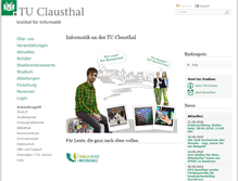 Tablet Screenshot of in.tu-clausthal.de