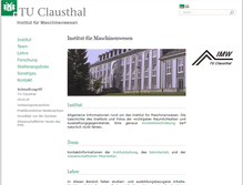 Tablet Screenshot of imw.tu-clausthal.de