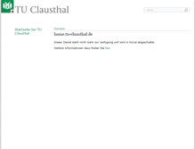 Tablet Screenshot of home.tu-clausthal.de