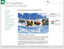 Tablet Screenshot of izc.tu-clausthal.de