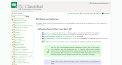 Desktop Screenshot of doku.tu-clausthal.de