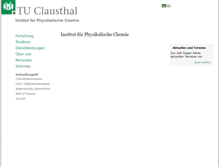 Tablet Screenshot of pc.tu-clausthal.de