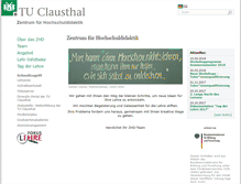 Tablet Screenshot of hochschuldidaktik.tu-clausthal.de