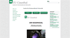 Desktop Screenshot of naw.tu-clausthal.de