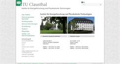 Desktop Screenshot of iept.tu-clausthal.de