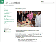 Tablet Screenshot of gb.tu-clausthal.de