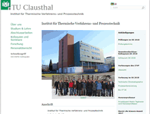 Tablet Screenshot of itv.tu-clausthal.de