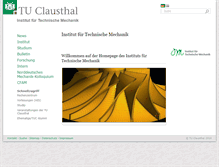 Tablet Screenshot of itm.tu-clausthal.de