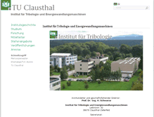 Tablet Screenshot of itr.tu-clausthal.de