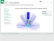 Tablet Screenshot of isaf.tu-clausthal.de