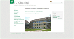 Desktop Screenshot of igmc.tu-clausthal.de