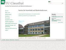 Tablet Screenshot of igmc.tu-clausthal.de