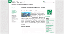 Desktop Screenshot of iei.tu-clausthal.de