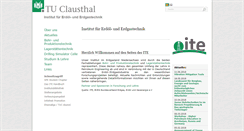 Desktop Screenshot of ite.tu-clausthal.de