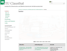 Tablet Screenshot of icvt.tu-clausthal.de